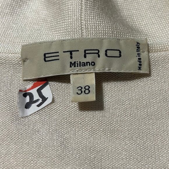 Womens Etro Milano Multi Floral Animal Print Silk Blend Cardigan Sweater 38 US/2 - Picture 8 of 11